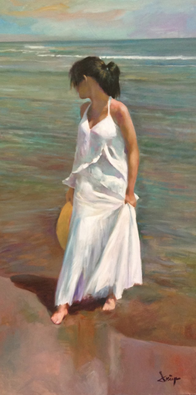 FIGURE ON THE BEACH